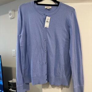 LOFT Women's Lavender Cardigan Sweater